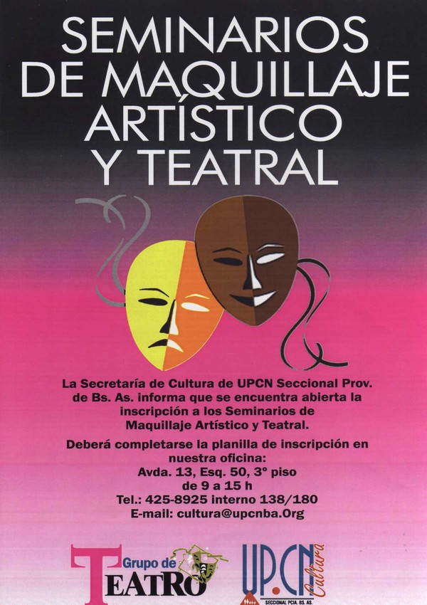 Inscripción abierta a seminario de Maquillaje Artístico y Teatro