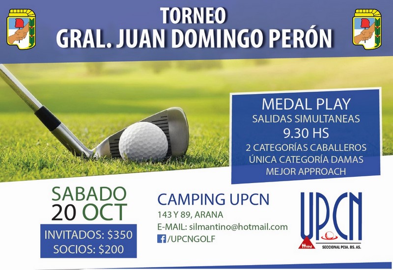 UPCN Golf organiza el Torneo General Juan Domingo Perón