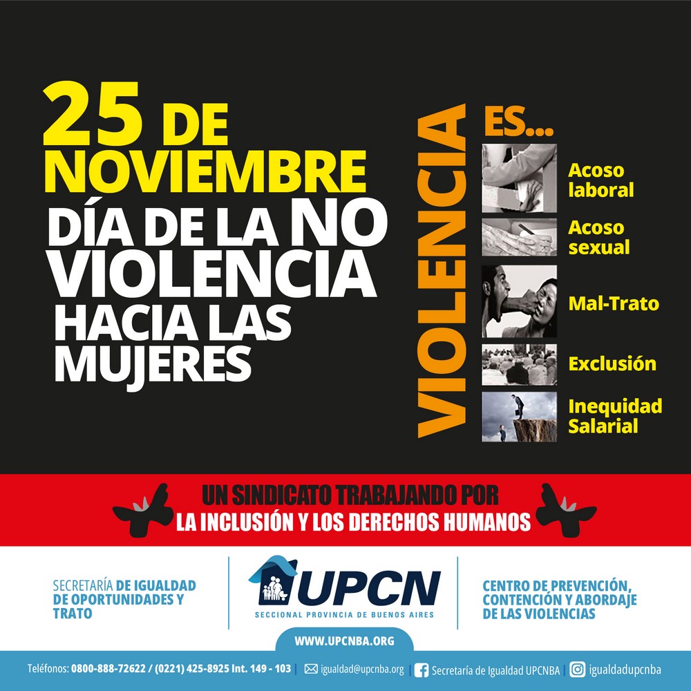25 de Noviembre: Día de la No Violencia hacia las Mujeres