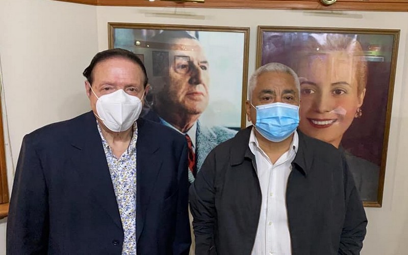 El secretario General Carlos Quintana y el secretario de Interior Hernán Rossi se reunieron con el intendente Cecilio Salazar