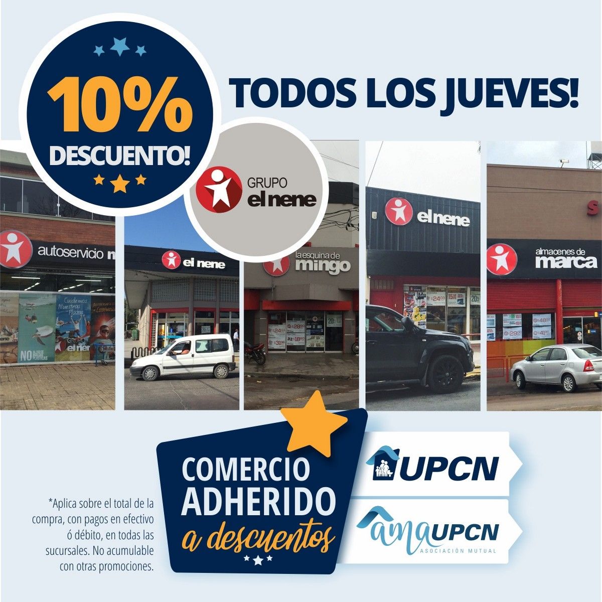 Afiliados a UPCN y AMAUPCN podrán acceder a un 10 de descuento en compras en Supermercados “El