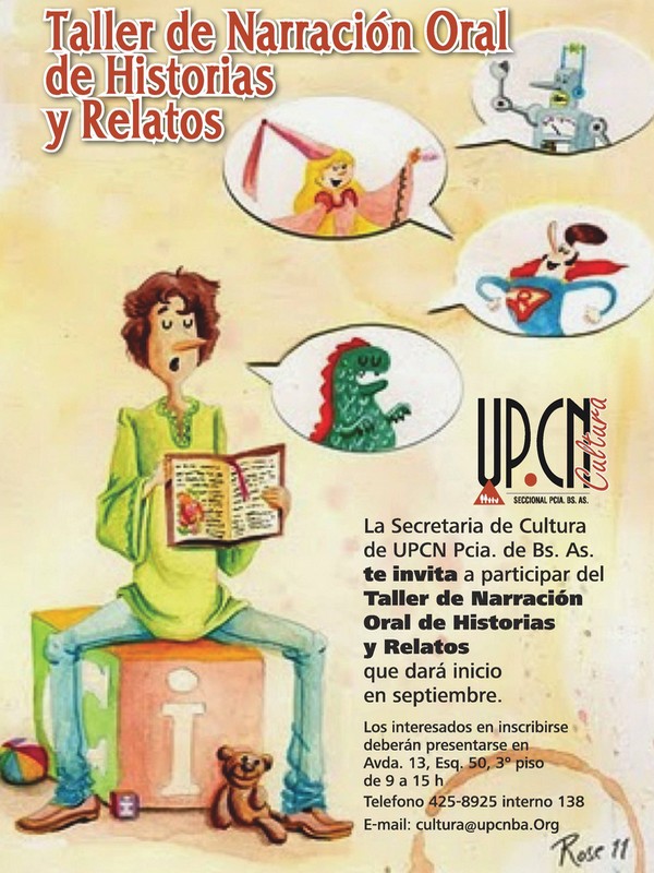 Invitan a participar de un Taller de Narración Oral de Historias y Relatos