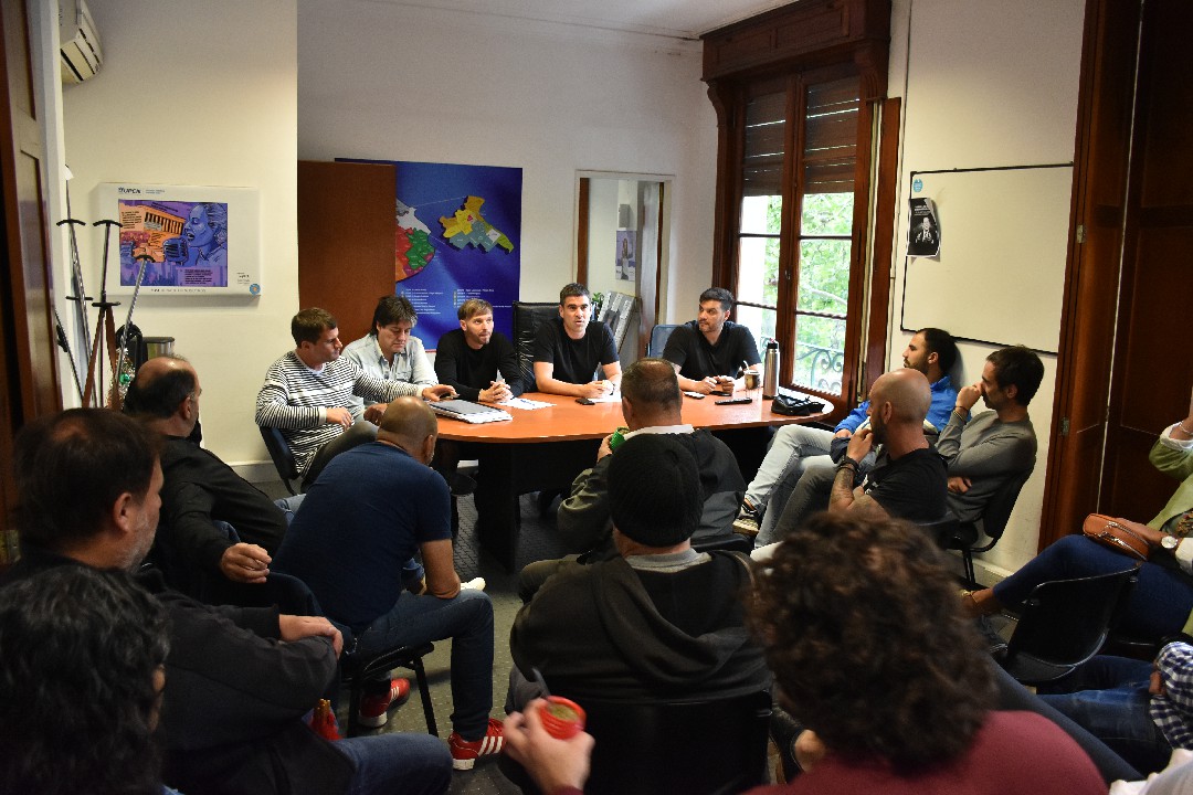 La secretaría Gremial de UPCNBA se reunió con los secretarios generales de las comisiones internas