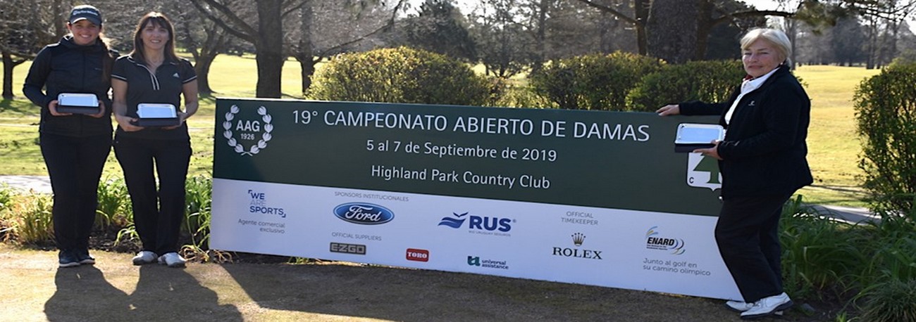 Las golfistas de UPCN Silvia Mantino y Alcira Silva se impusieron en el primer Pro-Am en la historia del Abierto de Damas de Argentina