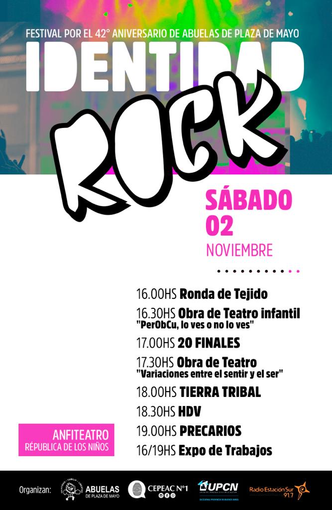 Con el auspicio de UPCN, se realizará el Festival Identidad Rock