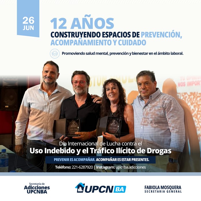 26 de junio: Día Internacional de la Lucha contra el Uso Indebido y el Tráfico Ilícito de Drogas 2026