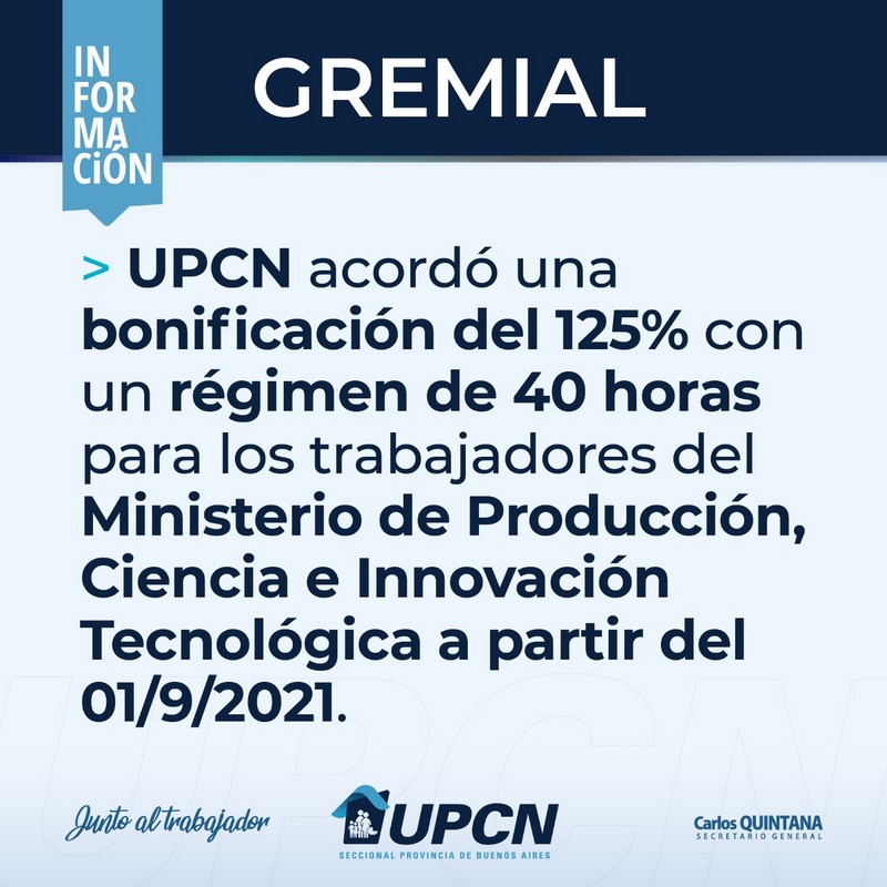 Bonificación del 125% para trabajadores de los Ministerios de Desarrollo Agrario y de Producción