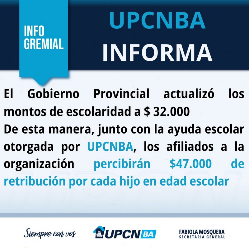 Gobierno provincial actualizó los montos de escolaridad a $32.000