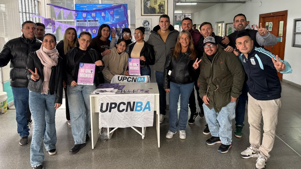 UPCNBA conmemoró el día de “Ni Una Menos” con una actividad de concientización en el Ministerio de Salud y en los hospitales San Martín y Alejandro Korn de La Plata