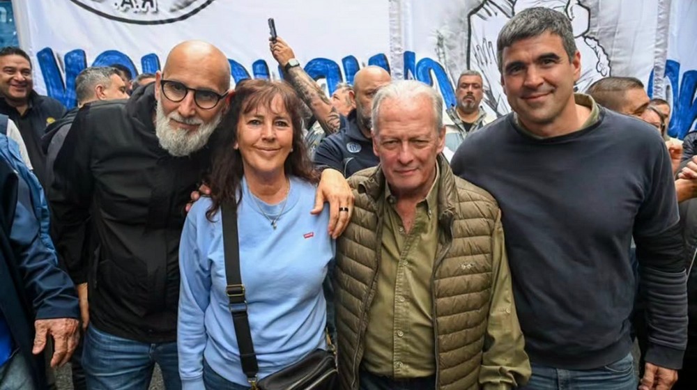 Andrés Rodríguez y Fabiola Mosquera encabezaron la participación de UPCN en la movilización de la CGT