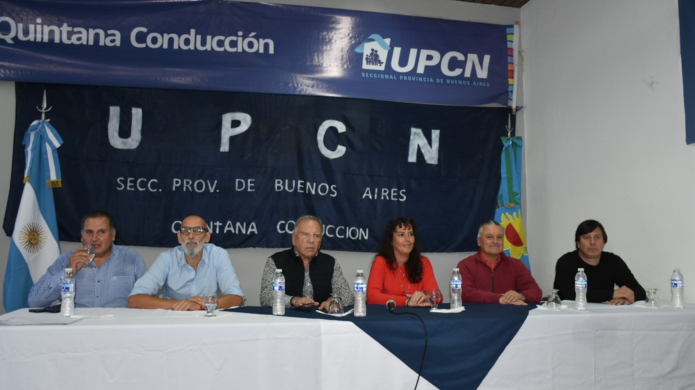 Multitudinario acto de la comisión directiva de UPCNBA en la ciudad de Las Flores