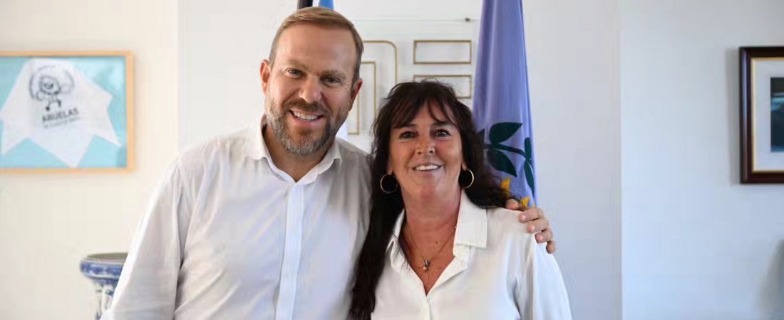 Fabiola Mosquera se entrevistó con el intendente municipal de Ezeiza Gastón Granados