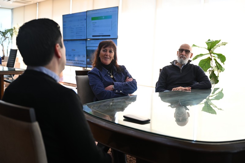 Fabiola Mosquera se entrevistó con el intendente de Malvinas Argentinas, Leonardo Nardini