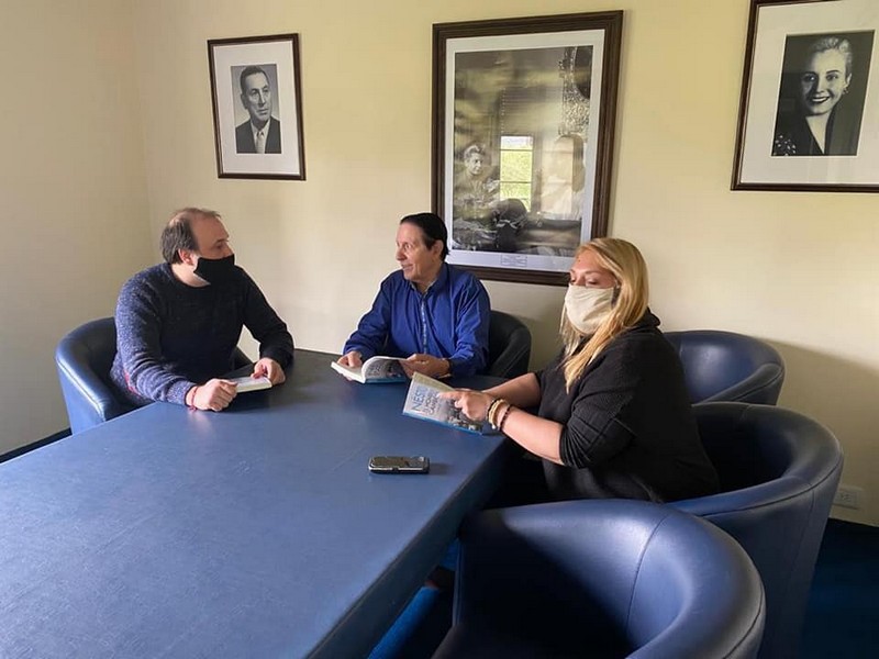 Carlos Quintana se reunió con el secretario de Interior Hernán Rossi y la delegada y concejala de Lanús Marcela Barberio