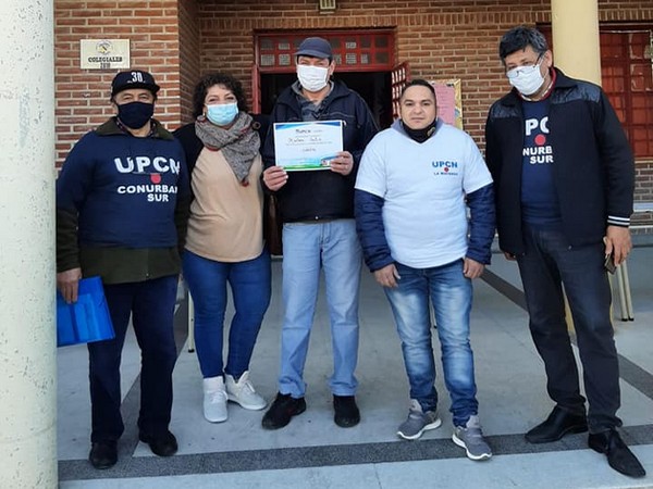 La secretaría de Interior de UPCNBA sorprendió a tres ganadores del Plan Primero La Casa