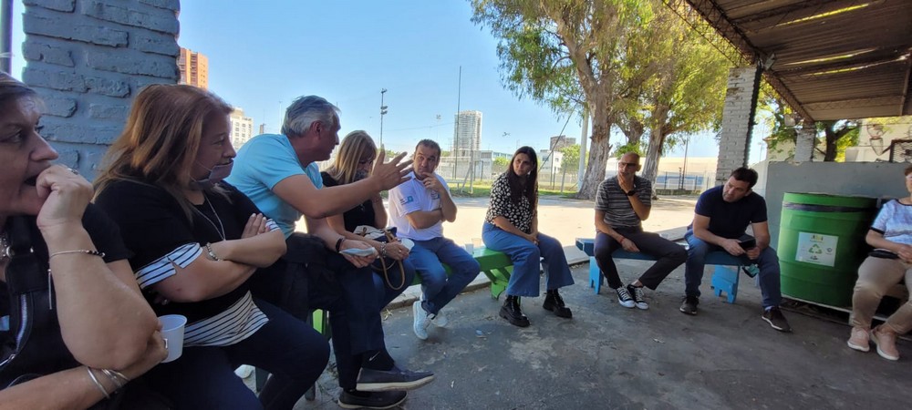 El secretario de Interior Silvio Prop y la subsecretaria Marcela Cortiellas Córdoba encabezaron un encuentro con coordinadores, delegados y delegadas de la Zona 10