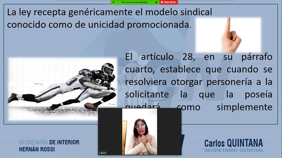 La secretaría de Interior realizó un conversatorio referido a los alcances de la representación sindical a nivel municipal